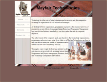 Tablet Screenshot of mayfairtechnologies.com